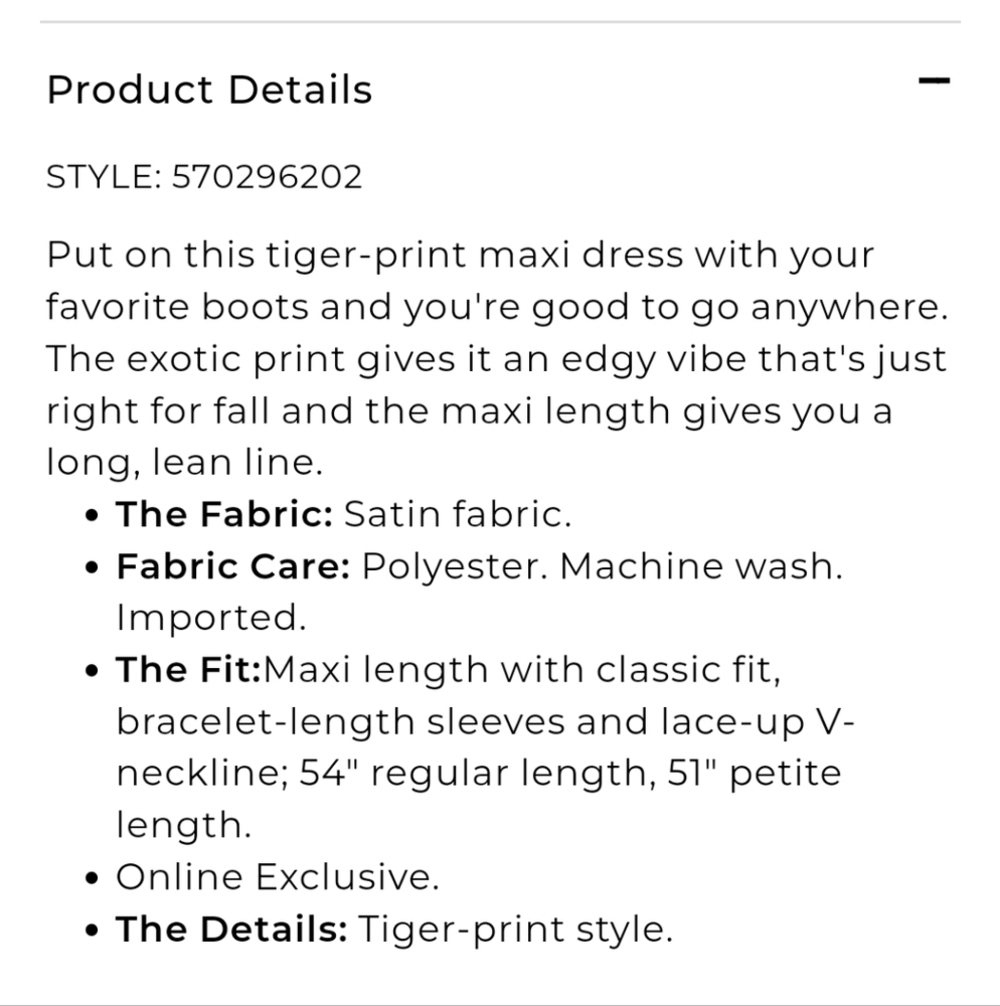 Chico's Tiger Print Maxi Dress NWT - Picture 16 of 16